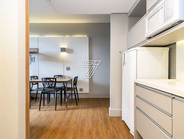 FLAT (com quarto separado) mobiliado e decorado, andar alto, face oeste, Batel, com 36m² privativos! - foto 10