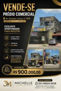 Prédio/Edifício Inteiro com 3 Quartos à venda, 600m² no Telégrafo, Belém