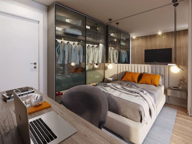 Apartamento Decorado de 34m² no bairro Batel, com 1 quarto e 1 banheiro - foto 5