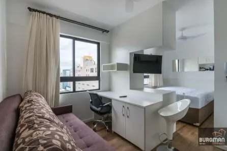 Studio com 1 Quarto para alugar, 21m² no Centro, Curitiba