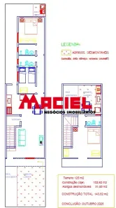 Sobrado com 3 Quartos à venda, 144m² no Jardim Satélite, São José dos Campos