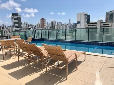 Flat com 1 Quarto para alugar, 33m² no Aflitos, Recife