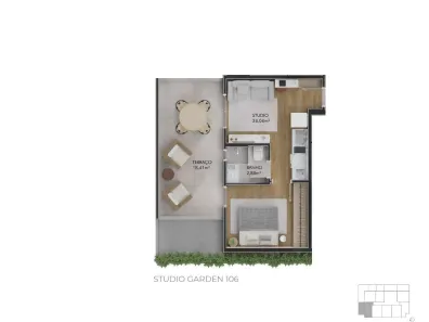 Studio com 1 Quarto à venda, 49m² no Centro, Florianópolis