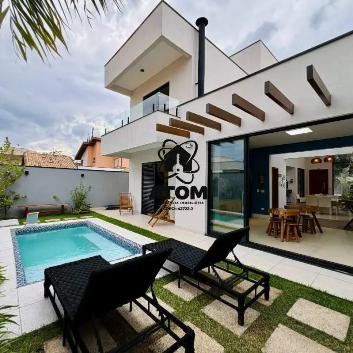 Foto do imóvel - Casa de condomínio à venda com 3 quartos, 3 suítes, 222 m², 4 banheiros e 2 vagas na garagem em