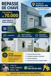 Casa com 2 Quartos à venda, 55m² no , Raposa