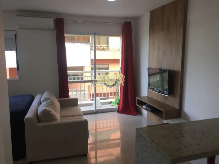 Foto do imóvel - Flat para alugar com 1 quarto, 1 suíte, 1 banheiro e 1 vaga na garagem mobiliado em