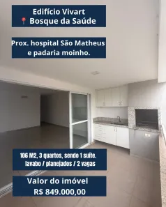 Apartamento com 3 Quartos à venda, 106m² no Jardim Aclimação, Cuiabá