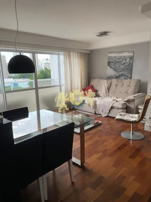 Foto do imóvel - Flat para alugar com 1 quarto, 1 suíte, mobiliado e 1 banheiro em