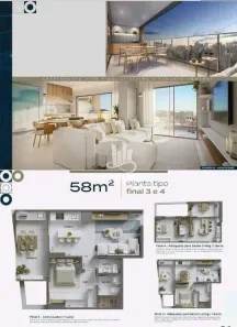 Apartamento com 1 Quarto à venda, 56m² no Ponta da Praia, Santos