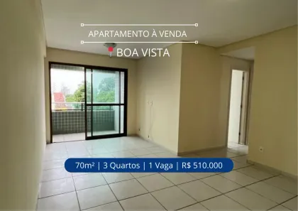 Apartamento com 3 Quartos à venda, 70m² no Boa Vista, Recife
