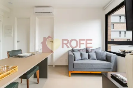 Apartamento com 1 Quarto para alugar, 33m² no Moema, São Paulo