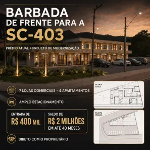 Prédio/Edifício Inteiro com 11 Quartos à venda, 350m² no Ingleses do Rio Vermelho, Florianópolis