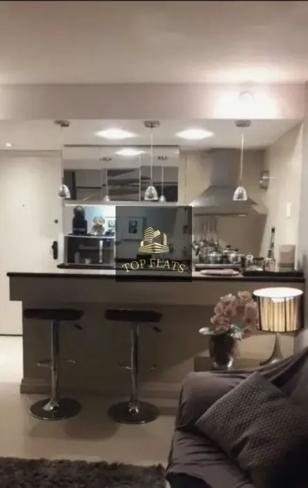 Foto do imóvel - Flat mobiliado para alugar com 1 quarto, 1 banheiro e 1 vaga na garagem próximo ao Metrô.