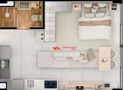 Studio com 1 Quarto à venda, 39m² no Centro, Indaiatuba