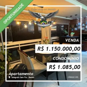 Apartamento com 3 Quartos à venda, 125m² no Telégrafo, Belém