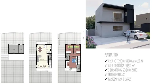 Casa de Condomínio com 3 Quartos à venda, 98m² no Portais (Polvilho), Cajamar