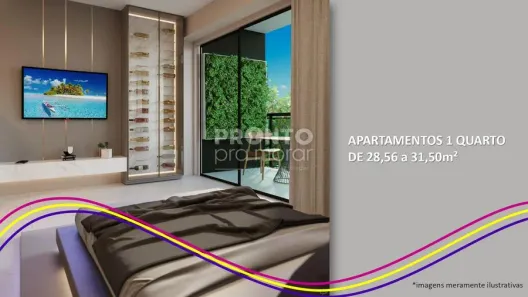 Flat com 1 Quarto à venda, 29m² no Centro, Ipojuca