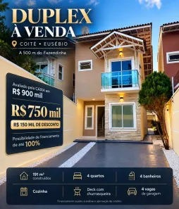 Casa com 4 Quartos à venda, 191m² no Coité, Eusébio