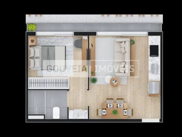 Temple Batel - Apartamento com 1 Dormitório, 34,7 à 47,7 à partir de R$646.710 - foto 36