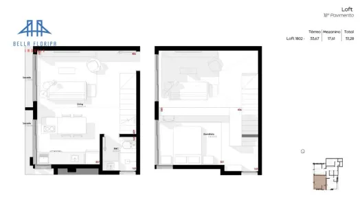 Apartamento com 1 Quarto à venda, 51m² no Centro, Florianópolis
