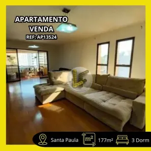 Apartamento com 3 Quartos à venda, 177m² no Santa Paula, São Caetano do Sul
