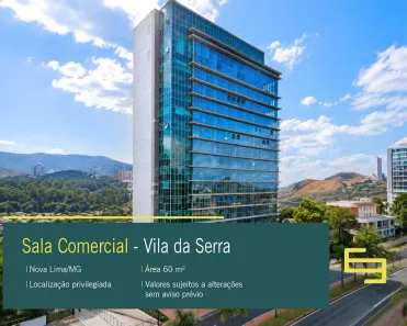 Conjunto Comercial / Sala para alugar, 60m² no Vale do Sereno, Nova Lima