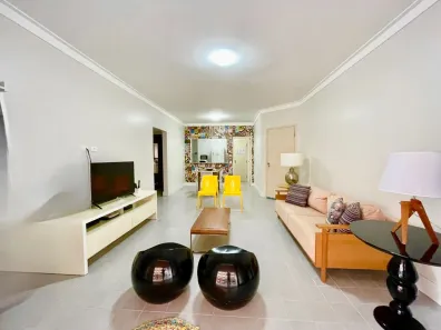 Apartamento com 3 Quartos para venda ou aluguel, 110m² no Pitangueiras, Guarujá