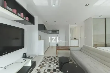 Apartamento com 1 Quarto para venda ou aluguel, 47m² no Brooklin Paulista, São Paulo