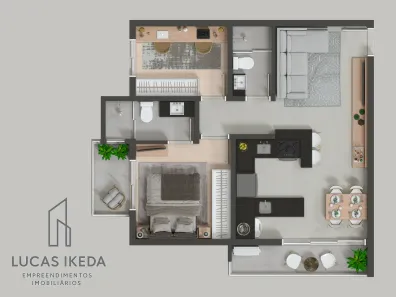 Apartamento com 2 Quartos à venda, 61m² no Jardim, Santo André