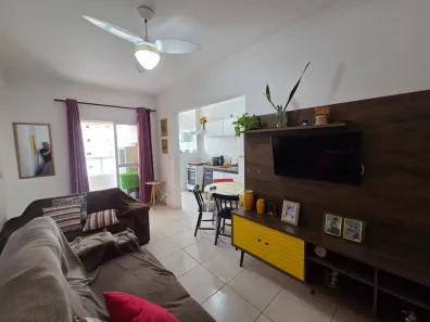 Apartamento com 1 Quarto para venda ou aluguel, 42m² no Caiçara, Praia Grande