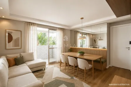 Apartamento com 3 Quartos à venda, 65m² no Mossunguê, Curitiba