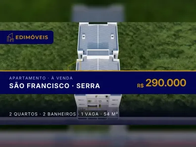 Apartamento com 2 Quartos à venda, 54m² no São Francisco, Serra