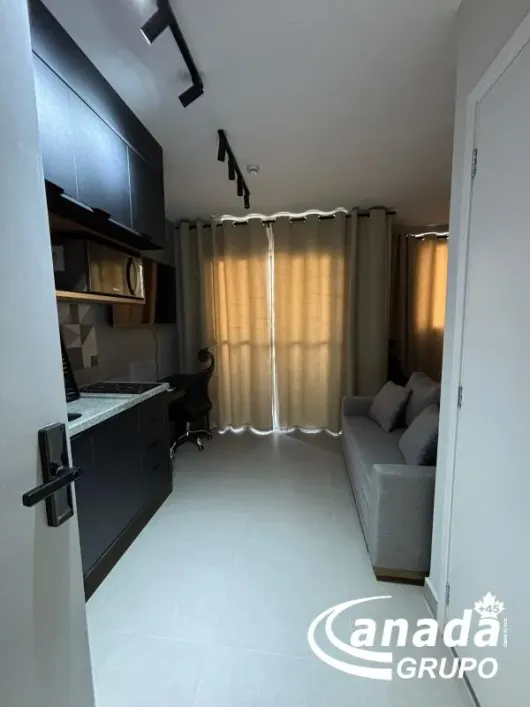 Foto do imóvel - Sala/Conjunto/Escritório para alugar com 1 quarto, 1 banheiro e 24 m² mobiliado em