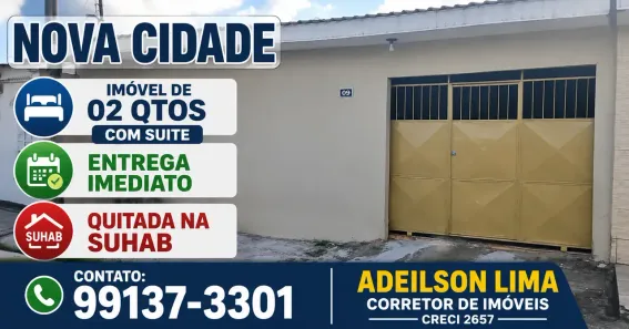 Casa com 2 Quartos à venda, 68m² no Nova Cidade, Manaus