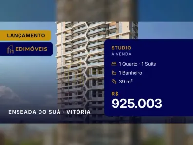 Studio com 1 Quarto à venda, 39m² no Enseada do Suá, Vitória