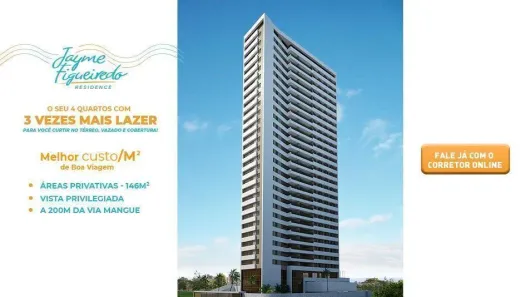 Apartamento com 4 Quartos à venda, 146m² no Boa Viagem, Recife