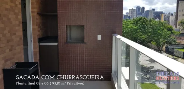Apartamento com 3 Quartos à venda, 93m² no Mercês, Curitiba