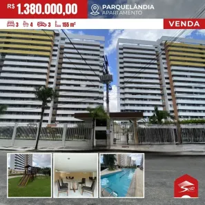 Apartamento com 3 Quartos à venda, 155m² no Parquelândia, Fortaleza