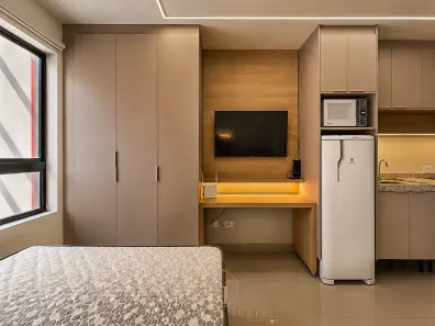 Studio com 1 Quarto para alugar, 25m² no Centro, Curitiba