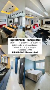 Apartamento com 3 Quartos à venda, 109m² no Parque 10 de Novembro, Manaus