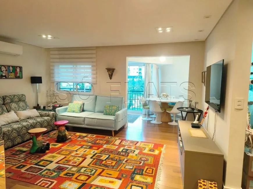Foto do imóvel - Flat para alugar mobiliado com 1 quarto, 1 suíte, 1 banheiro e 2 vagas na garagem em