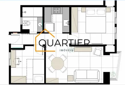 Apartamento com 2 Quartos à venda, 54m² no Centro, Rio de Janeiro