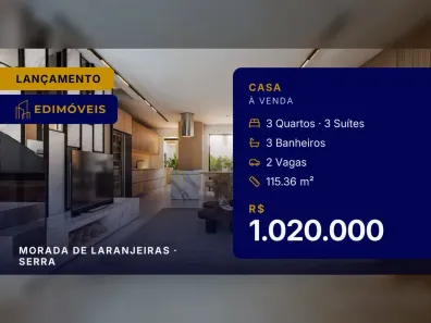 Casa com 3 Quartos à venda, 132m² no Morada de Laranjeiras, Serra