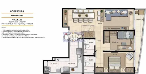 Cobertura com 3 Quartos à venda, 146m² no Tijuca, Rio de Janeiro